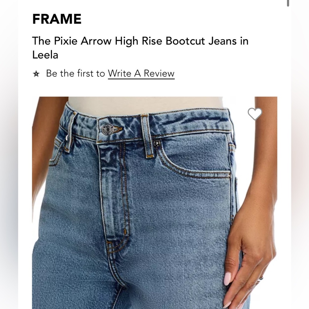 The Pixie Arrow High Rise Bootcut Jeans in Leela Size 26